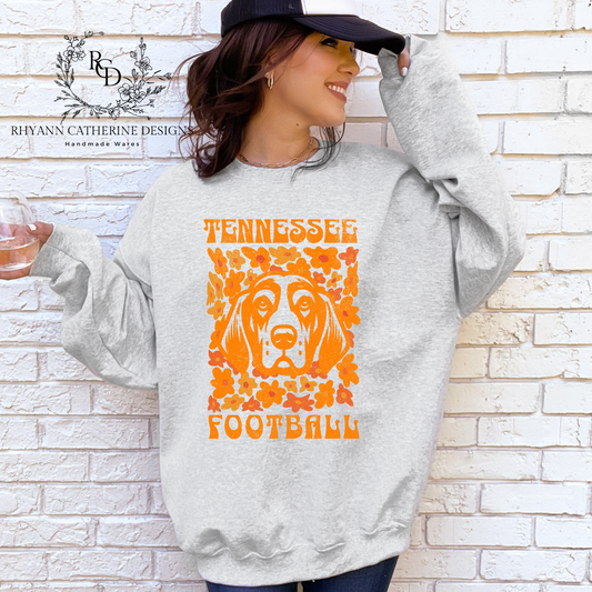 TN Volunteers Boho Sweatshirt in Ash Gray